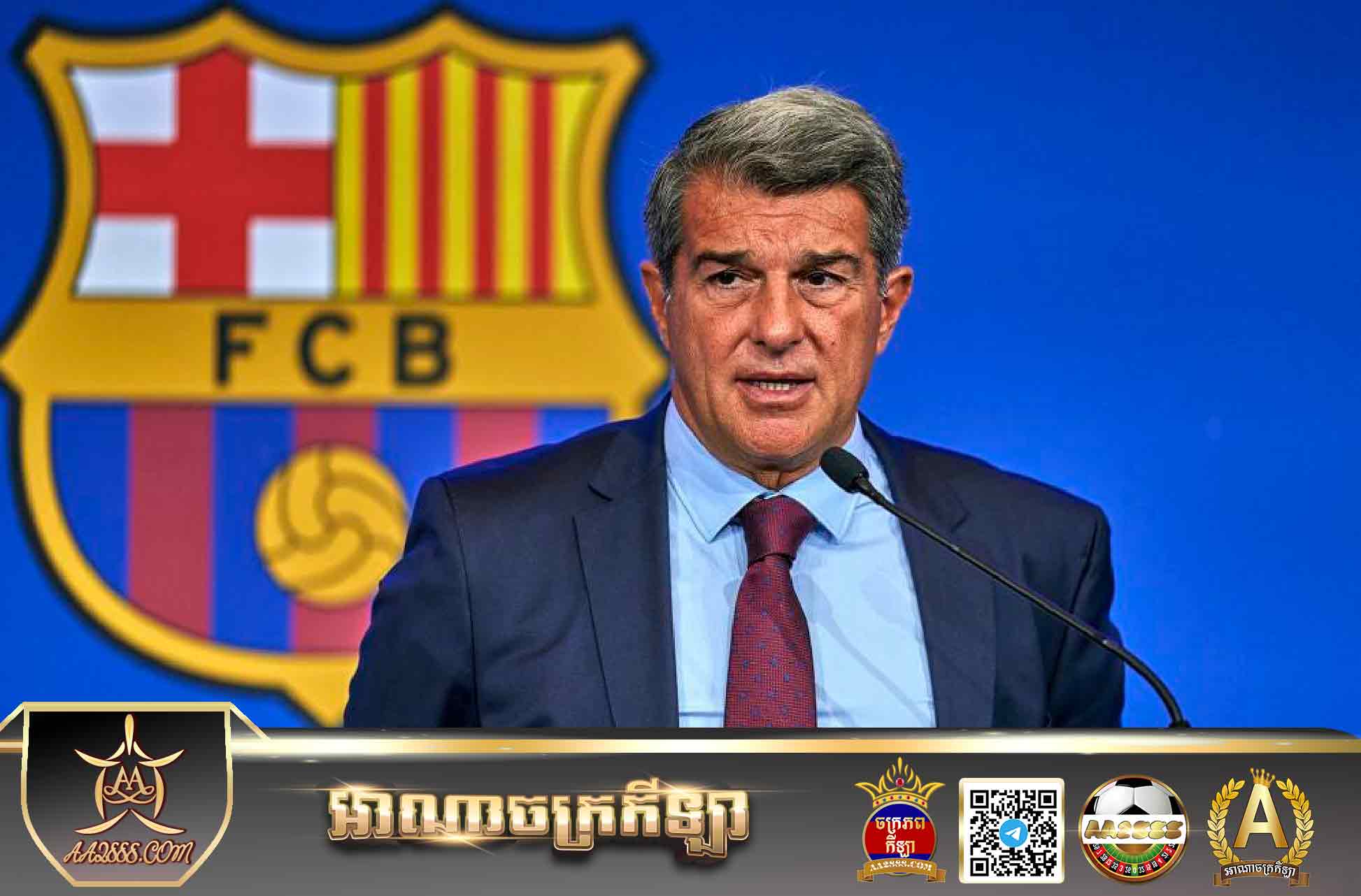 Barcelona president Joan Laporta